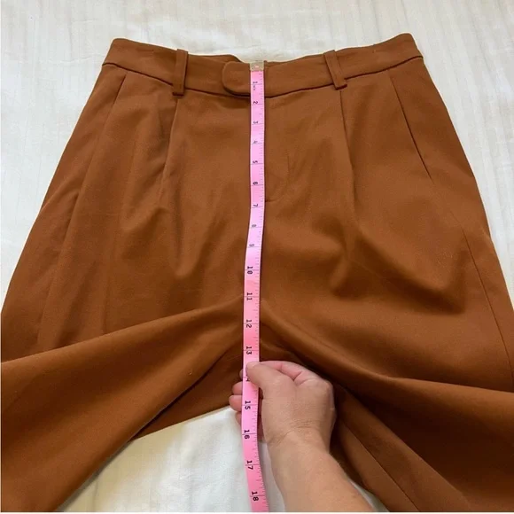 NWT Banana Republic x Harbison High Waist Pleated Safari Suit Pant Brown size 2 - Picture 15 of 16